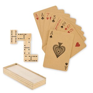 DOMI&CARDS Juego de dominó y cartas - GiftRetail MO2669
