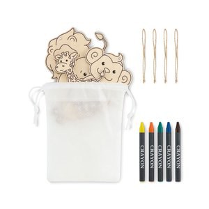 THEZOO Wooden hangers set - GiftRetail MO2968