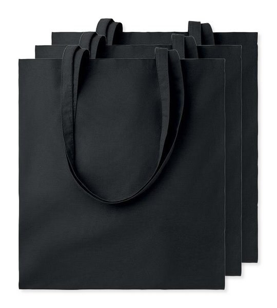 Pack de 3 GiftRetail MO9268 - COTTONEL COLOUR + Bolsa de algodón 140 gr / m²