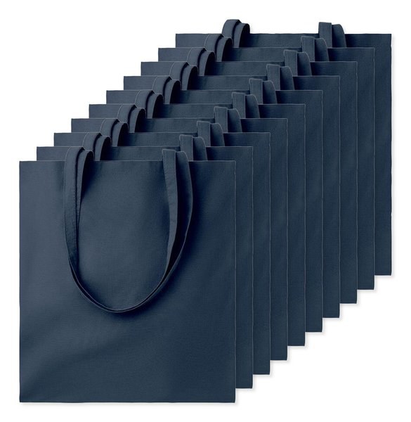 Pack de 10 GiftRetail MO9268 - COTTONEL COLOUR + Bolsa de algodón 140 gr / m²