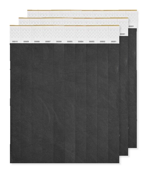 Pack of 3 GiftRetail MO8942 - Durable Tyvek Event Wristbands - Pack of 10