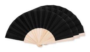 Pack de 3 GiftRetail MO9532 - FANNY WOOD Abanico madera
