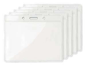 Pack de 50 GiftRetail MO8599 - BADGY Badgy transparente insignia 10cmx8cm