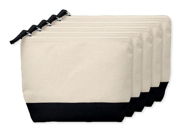 Pack de 5 GiftRetail MO9815 - KLEUREN Neceser de algodón bicolor