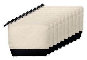 Pack de 100 GiftRetail MO9815 - KLEUREN Neceser de algodón bicolor