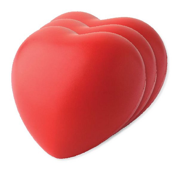 Pack de 3 GiftRetail IT3459 - LOVY Antiestrés forma corazón Lovy
