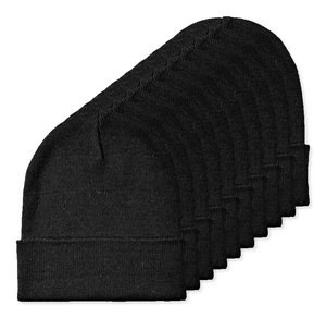 Pack de 10 GiftRetail MO2705 - BEANIX Gorro de punto con puño