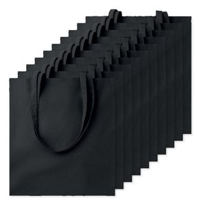Pack de 100 GiftRetail MO9268 - COTTONEL COLOUR + Bolsa de algodón 140 gr / m²