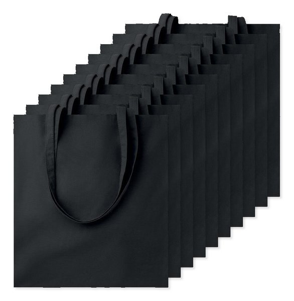 Pack de 100 GiftRetail MO9268 - COTTONEL COLOUR + Bolsa de algodón 140 gr / m²
