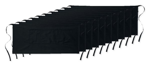 Pack de 100 GiftRetail MO8305 - JARED Delantal Corto para Mesero de Alta Calidad