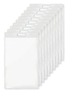 Pack de 100 GiftRetail MO8600 - BADGO Badgo transparente insignia 7.5cmx12.5cm