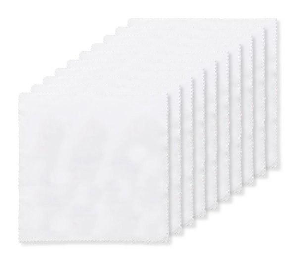 Pack de 100 GiftRetail MO9902 - RPET CLOTH Toallita de RPET. 13x13 cm