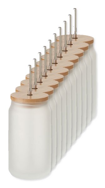 Pack de 10 GiftRetail MO6919 - JARBLIM Tarro sublimación 400 ml