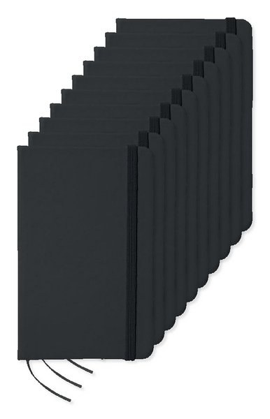 Pack de 10 GiftRetail MO1800 - NOTELUX A6 cuaderno a rayas