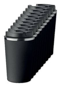Pack de 100 GiftRetail MO6276 - BRACE Taza Térmica de Acero Inoxidable 350 ml con Tapa