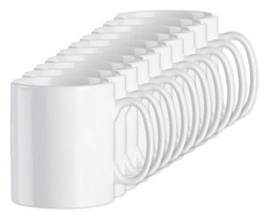 Pack de 10 GiftRetail MO8040 - SUBLIM Taza sublimación 300 ml