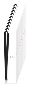 Pack de 10 GiftRetail MO9058 - SIMPLE LANY Lanyard 20 mm