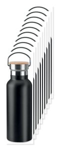 Pack de 10 GiftRetail MO9431 - HELSINKI Botella doble pared 500 ml