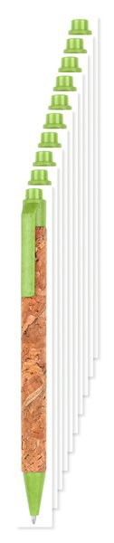 Pack de 10 Goya 50039 - Bolígrafo de corcho y fibra de trigo ODEN
