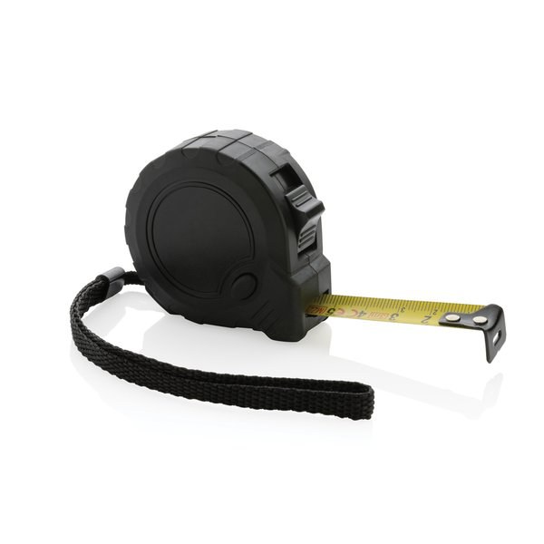 Cinta métrica de 3 m/16 mm de plástico reciclado RCS con botón de freno