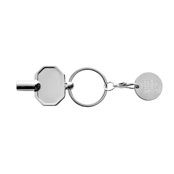 XD Collection P191.70 - Llavero con llave de radiador de aleación de zinc reciclada RCS con moneda