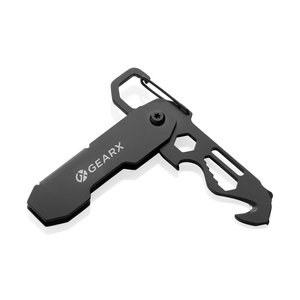 GearX P221.27 - Herramienta EDC plegable Gear X con mosquetón y cortador de paquetes