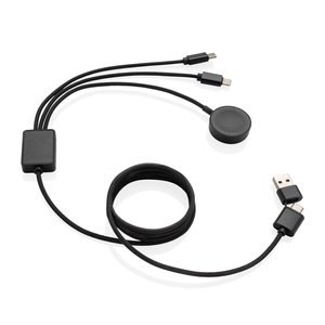 XD Xclusive P302.59 - Cable de carga Terra RCS rPET 6 en 1 de 60W con cargador de reloj
