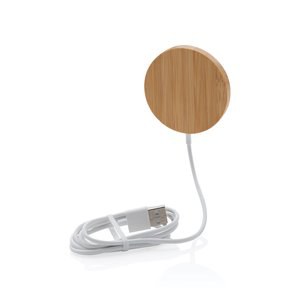 XD Collection P302.63 - Cargador inalámbrico magnético de bambú de 10 W