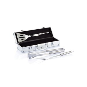 XD Collection P422.17 - Juego de barbacoa de 3 piezas en caja de aluminio