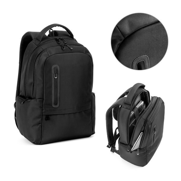 Mochila para portátil de 17" fabricada en nailon 150D con 2 compartimentos acolchados - Egotier 92530
