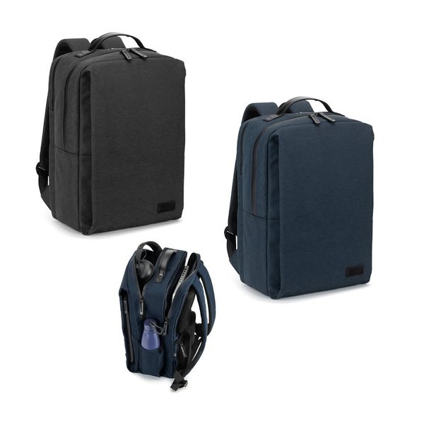 Mochila para portátil (17") fabricada con poliéster reciclado 600D de alta densidad (20L) - Egotier 92542
