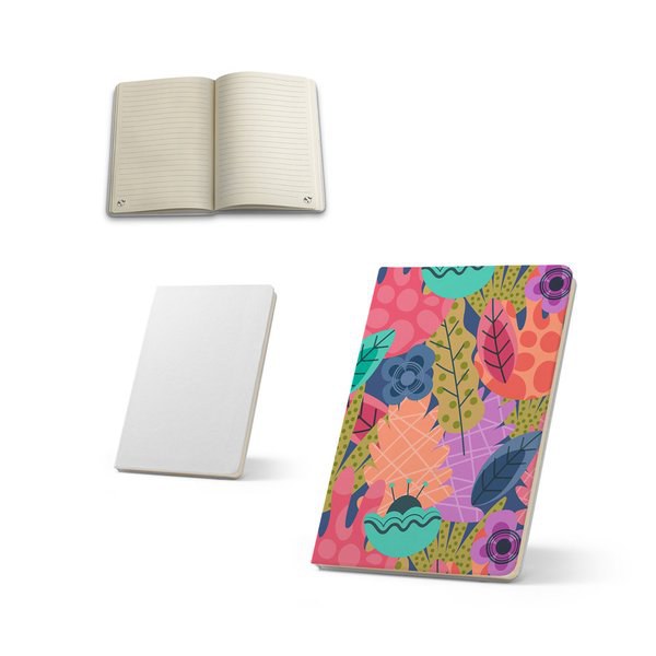 A6 notepad with a hardback cover, ideal for sublimation printing